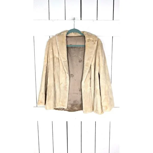 Vintage genuine fur coat jacket - Picture 2 of 6